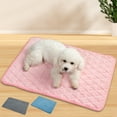 thumbnail image 3 of Mightlink Pet Bed Non-slip Bottom Durable Seam Heart Pattern Skin-touch Comfortable Rest Cloth Padded Velvet Puppy Bed Mat for Bedroom, 3 of 7