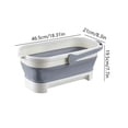 thumbnail image 2 of Cubo de fregona Cubo de pesca rectangular, lavabo de plástico portátil, suministros de limpieza para el hogar, 2 of 4