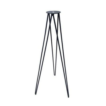 Roman Sundial Pedestal - Rome Hairpin Sundial Pedestal - Wrought Iron With Black Finish