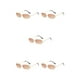 thumbnail image 1 of Sonducket Gafas de sol de moda para diario Lentes transparentes elegantes a prueba de rayos Gafas de sol rectangulares Marrón inoxidable Type2 NO2, 1 of 6