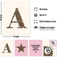 thumbnail image 2 of Aingg Preppy Pink Leopard Cheetah Room Decor Y2K Cheetah Posters for College Dorm Wall Art Prints 4Pcs,itial P Personalized Pink Lucky 8 Ball Poster for Teen Girls Bedroom Bathroom Unframed, 2 of 6
