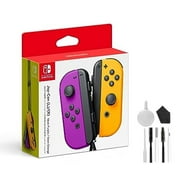 Nintendo Neon Purple/ Neon Orange Joy-Con (L-R) - Switch with BOLT AXTION Bundle