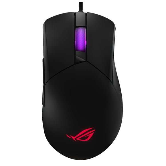 ASUS ROG Gladius III Core Wired Gaming Mouse – Right-Handed Ergonomic, 72g, 12K DPI, ROG Paracord, Push-Fit Switch Sockets/Hot-Swappable Switch