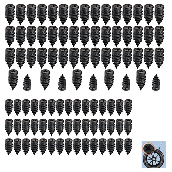 Clavos para reparación de neumáticos Wzttdm, 100 piezas, juego de tornillos de goma