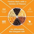 thumbnail image 4 of Gourmet Nuts Gift Basket - Chocolate and Dried Fruit Large Gift Tray 6-Pt by It's Delish  Valentines Fathers Mothers Day Anniversary Family Parties Birthday Gift Box - Vegan, Kosher, 4 of 7