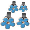 thumbnail image 1 of Shisuyan Car Interior Decor Blue Metal 4Pcs 1.3X1.3X0.04In, 1 of 8