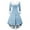 Light Blue, variant on Women's Fashionable Casual Fitted Christmas Print Party Long-Sleeved V-Neck Hair Collar Dress for Holiday Parties and Events,Red,2XL