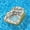 green, variant on Inflatable Pool Float Chair, Tropical Print Inflatable Water Lounge with Mesh Seat & Cup Holder, Thickened Pool Floating Sofa for Swimming Pool Beach Summer Outdoor Activities