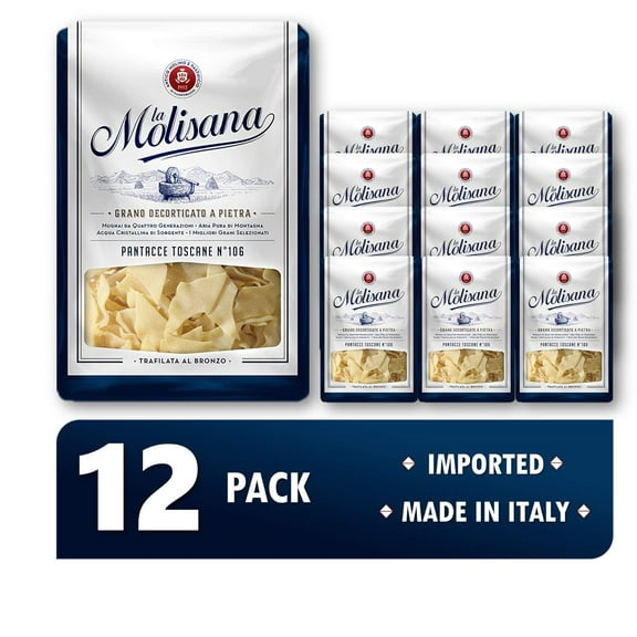 La Molisana Pantacce Toscane Pasta, 16 oz, (Pack of 12)