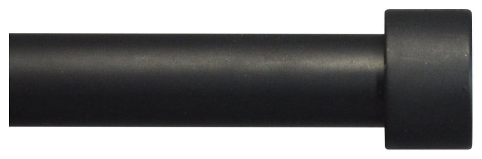 Adjustable Single Drapery Curtain Rod 5/8-inch Diameter End Cap 