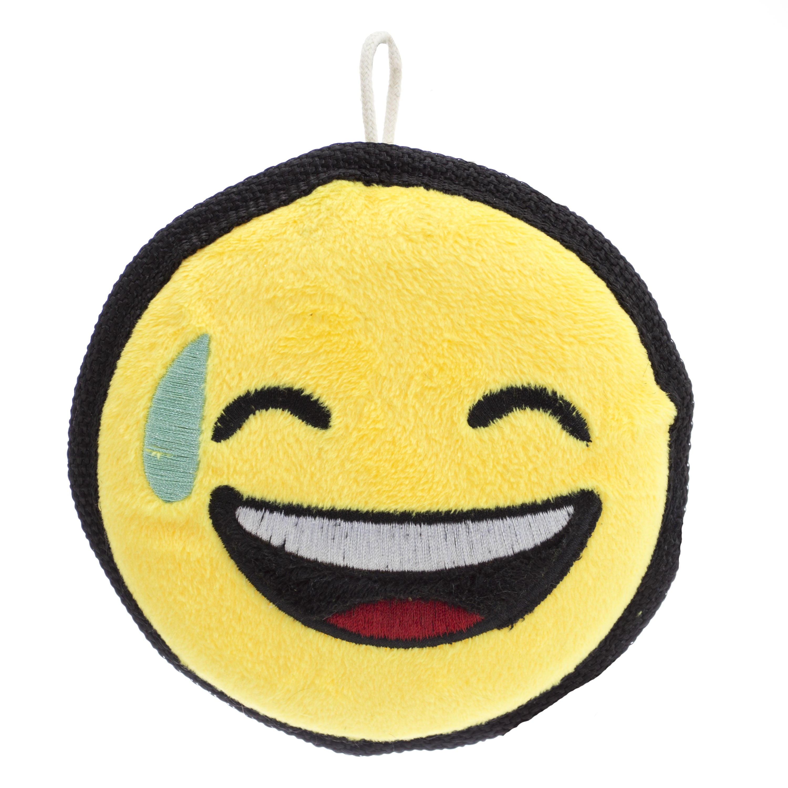 smiley face dog toy