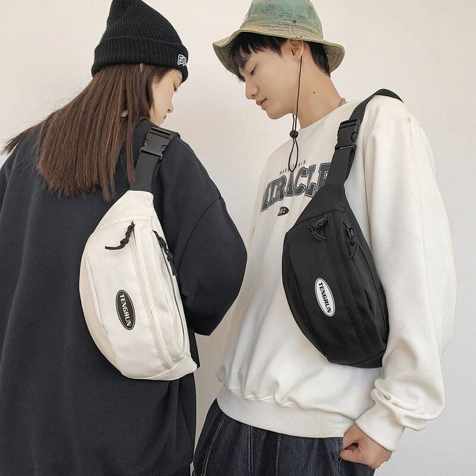 Chest Bag Men and Women Retro Simple Wild One-Shoulder Messenger