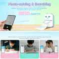 thumbnail image 3 of DUANJY Mini Photo Printer & Label Maker, Portable Wireless Pocket Printer for Instant Photos, Study Cards and Organizing, Compatible iOS & Android,Blue, 3 of 7