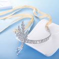 thumbnail image 5 of Diadema de tiara de boda con hojas de diamantes de imitación para novias, diadema de corona para desfiles, bodas, bailes de graduación, cumpleaños, 5 of 5