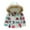 Blue, variant on TAIAOJING Kids Toddler Jacket Coat Winter Baby Girls Hooded Prints Zipper Windproof Warm Thick Girls Coat Fall Outfits 5-6 Years