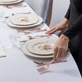 thumbnail image 3 of Stock Your Home 125 Piece Place Setting- Rose Gold Rim, 3 of 6