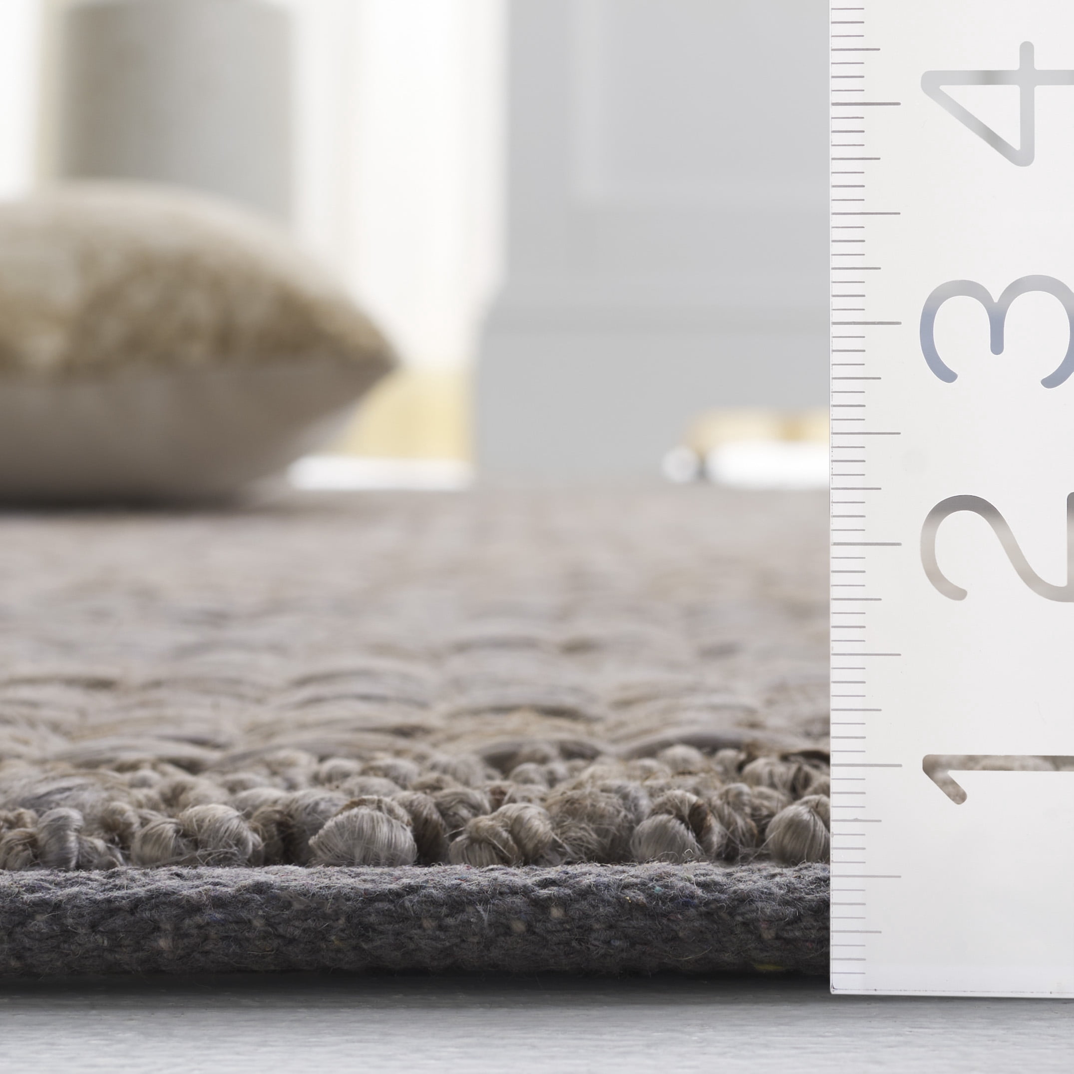 SAFAVIEH Natural Fiber Noweel Solid Area Rug, Gray, 5' x 8'
