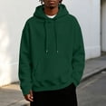 thumbnail image 2 of Wuxian Men’s Oversized Hoodie Long Sleeve Sweatshirt Casual Drawstring Pullover Fall Winter Basic Tops, 2 of 8