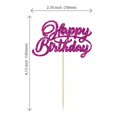 thumbnail image 2 of Decoraciones para Cupcakes Ephlyn 24 Piezas Brillo Morado Cumpleaños, 2 of 7
