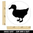 thumbnail image 2 of Duck Standing Mallard Solid Self-Inking Rubber Stamp Ink Stamper - Brown Ink - Small 3/4 Inch, 2 of 7
