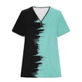 thumbnail image 5 of Xihbxyly Zippered Tops for Women Plus Size V Neck T Shirts Women Short Sleeve Shirt Half Zipper Blouse Loose Comfortable Print Top Blouse Graphic Tee Shirts 2024 Summer Tops #4, 5 of 5
