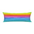 thumbnail image 1 of Funda de almohada ABPHQTO Acuarela Rayas Colores Brillantes 50x150 cm, 1 of 1