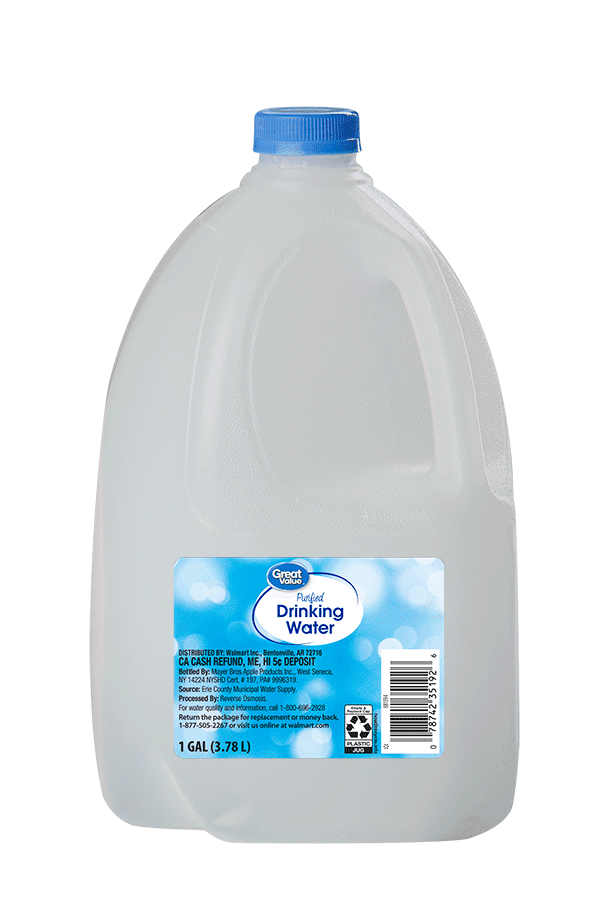 Great Value Purified Drinking Water, 1 Gallon
