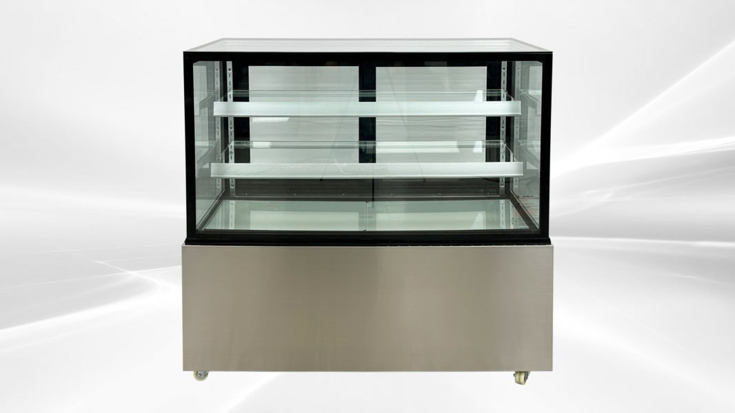 48" Refrigerated Bakery Display Case, Commercial Cake Showcase Refrigerator with LED Lighting, Curved Glass, Adjustable Shelves, ETL Certified