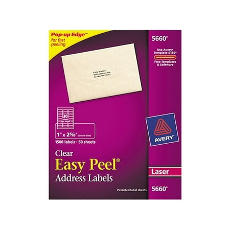 avery easy peel mailing