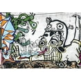thumbnail image 2 of wall26 - Colorful Graffiti - Large Wall Mural, Removable Peel and Stick Wallpaper, Home Decor - 100x144 inches, 2 of 6