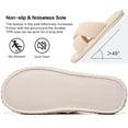 thumbnail image 5 of Ecetana Women's Slippers Soft Comfort House Shoes for Women Cross-Strap Fleece Slippers, 5 of 7