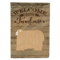 Caroline's Treasures CK6915GF Lincoln Longwool Sheep Welcome Flag Garden Size , Small, multicolor