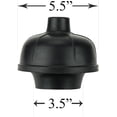 thumbnail image 2 of Émbolo de inodoro de goma, taza de doble fuerza de empuje, resistente, grado comercial con mango de madera, 2 of 7