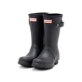 thumbnail image 2 of Hunter Women's Original Short Logo Backstrap Rain Boot, Black,11 M US, 2 of 7