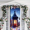 thumbnail image 5 of Cortina de puerta navideña 2024, adorno para árbol de Navidad de Papá Noel, muñeco de nieve, pancarta de fondo de Feliz Navidad, decoración para fiesta en casa, 5 of 5