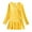 Yellow, variant on YunPes Long Sleeve Plain Swing Dress for Little Girls Backless Cotton 18m Girl Dress