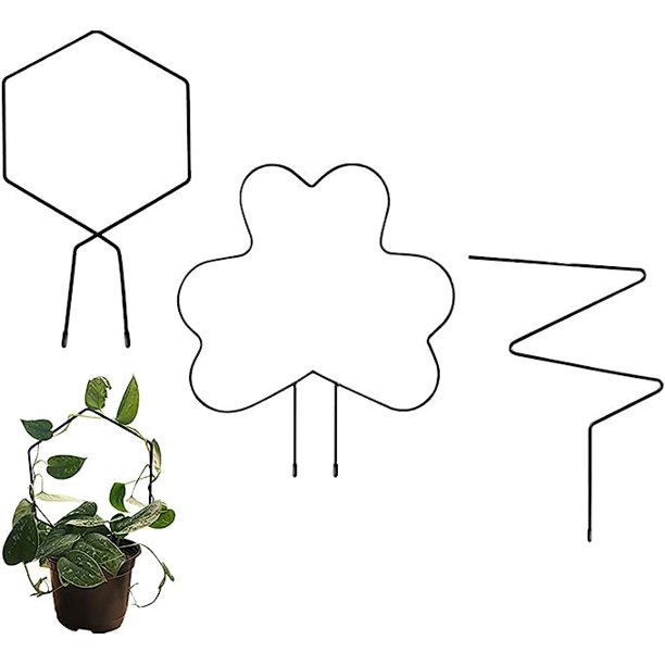 Enrejado para plantas trepadoras al aire libre, enrejado de metal de 3 piezas para plantas trepadoras, plantas de interior, plantas en macetas, gran regalo para los amantes del jardín TUNC Sencillez