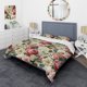thumbnail image 1 of Designart "Antique Rose Muted Green Garden" Green Cottage - Juego de sábanas, 1 of 6