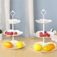 thumbnail image 1 of Plastic Frame 3-Layer Cupcake Rack Dessert Tower Tray 26x26x40cm White Plastic Display Stand for Parties and Events 1Pcs JASKFLY, 1 of 8
