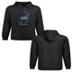 thumbnail image 2 of Sudadera con capucha y estampado de ciervos con parches de mezclilla retro, top casual unisex., 2 of 5