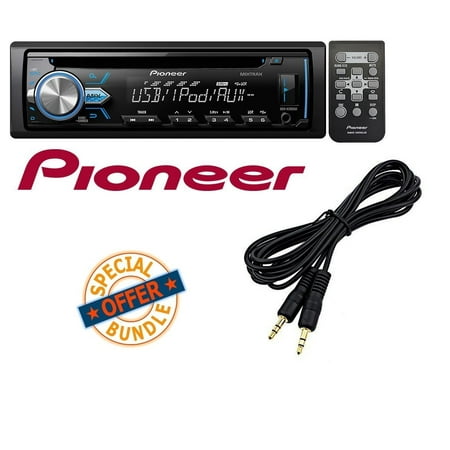 Pioneer DEH-X2900UI Single-DIN In-Dash CD Receiver with MIXTRAX, USB, Pandora Internet Radio Ready W/ Mini to Mini Audio