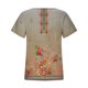 thumbnail image 4 of Fiudx Camisetas para Mujer Camiseta Holgada Estampada con Cuello En V y Manga Corta para Mujer, 4 of 5