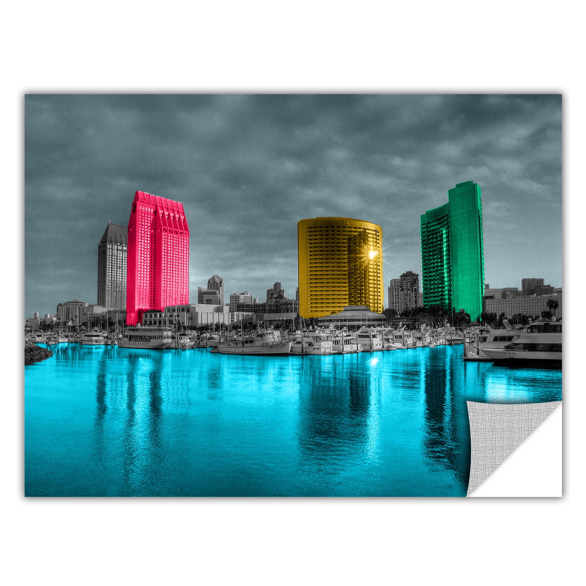 ''San Diego' Removable Wall Art Mural, 24x36