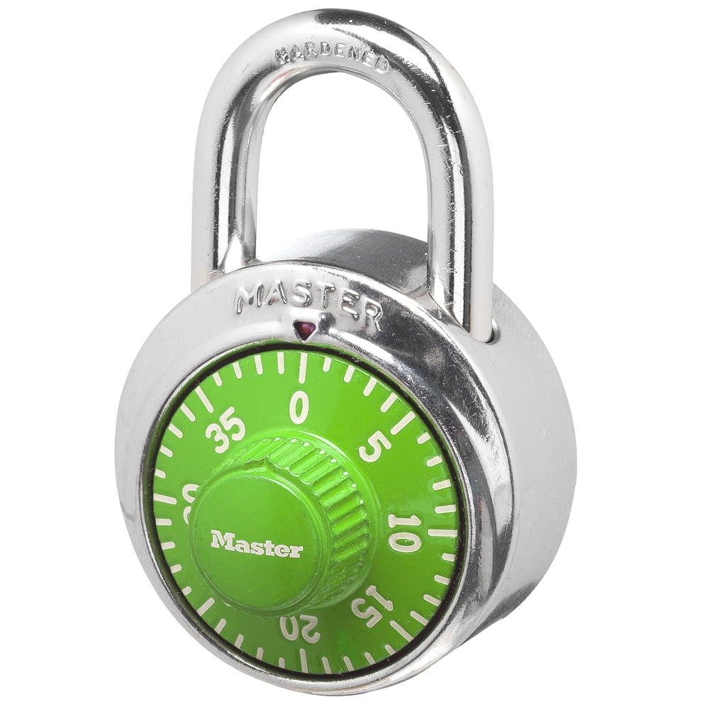 Master Lock Padlock Standard Dial Combination Lock with Adjustable Shackle 