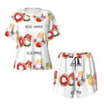 thumbnail image 4 of Picia Summer Gnome Pajamas Sets for Women Soft Short-Sleeved Pjs with Lounge Shorts Two Piece Sleepwear-XX-Large, 4 of 9