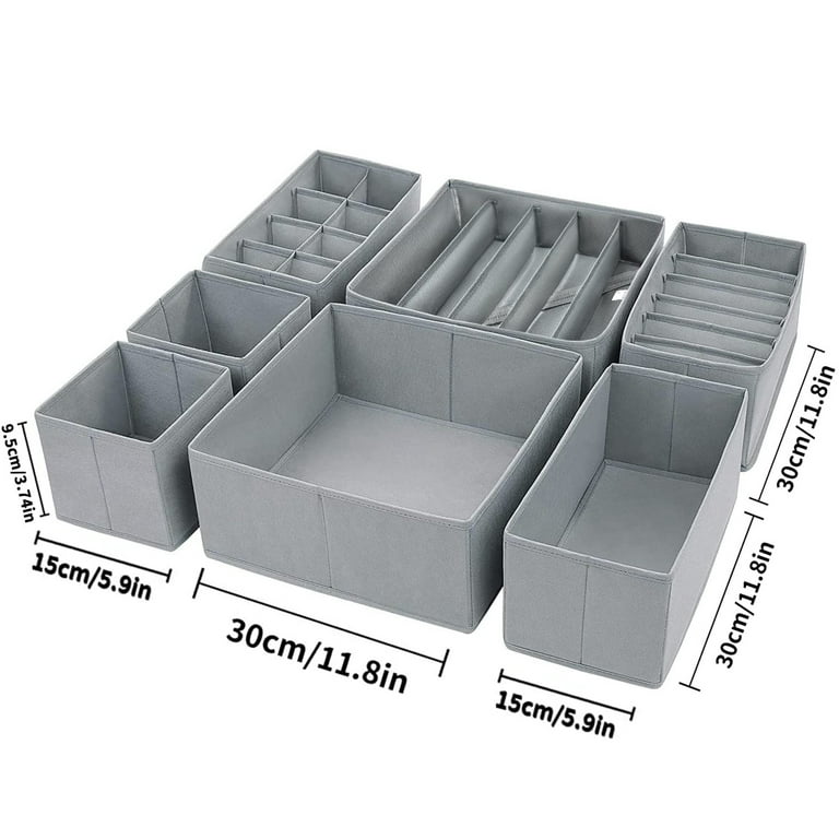 Storage Box Anti-Scratch Folding 9 Grids/12 Grids Universal Separated Closet Clothes Storage Organizer Household Supplies-leaveforme, Size: Large