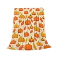 thumbnail image 2 of Autumn Thanksgiving Flannel Throw Blanket, Cute Fall Patterns Plushs Blanket, Super Soft Warm Blankets for Sofa Bed Camping Warm Light Weight Cover (27.6" x 39.4"), 2 of 7