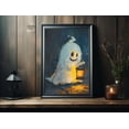 thumbnail image 3 of Ghost Holding A Lantern In The Forest Poster Print, Halloween Poster, Poster For Halloween, Wall Art Halloween, Wall Décor, 3 of 5
