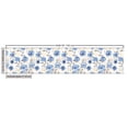 thumbnail image 3 of Ambesonne Floral Fabric by the Yard Upholstery, Winter Sketch Roses Artwork, 3 Yards, Blue Pale Grey Cream, 3 of 5