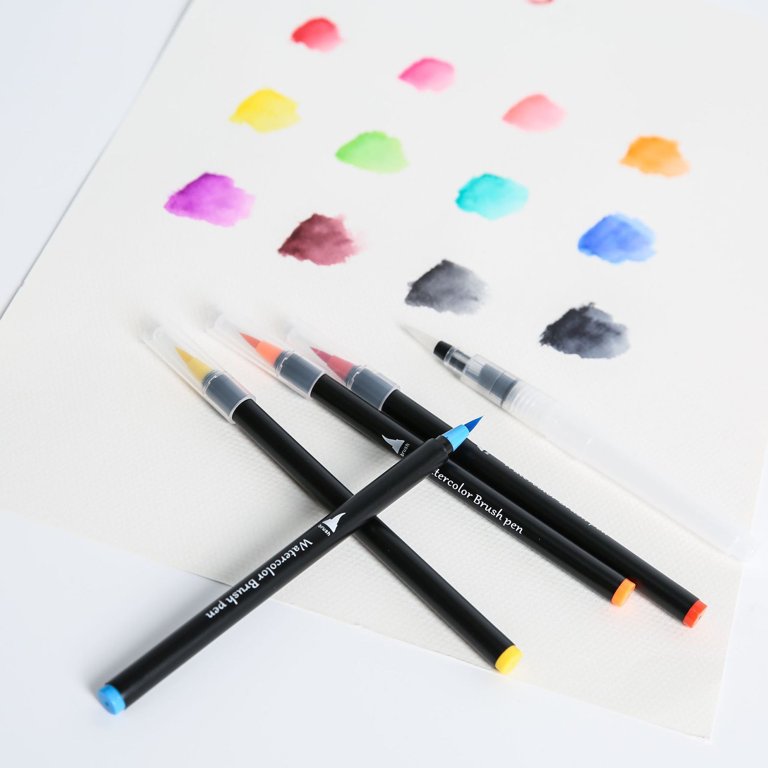 Dengmore Acrylic Paint Marker Pens Double headed Line Pen Color